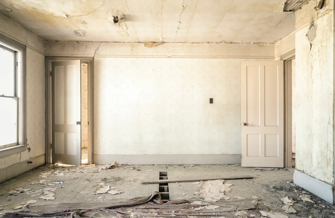 Waste disposal crew managing a cleanout project in South Strabane